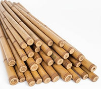 Bamboo Canes Plant Supports for Outdoor Plants (3ft, Pack of 5)