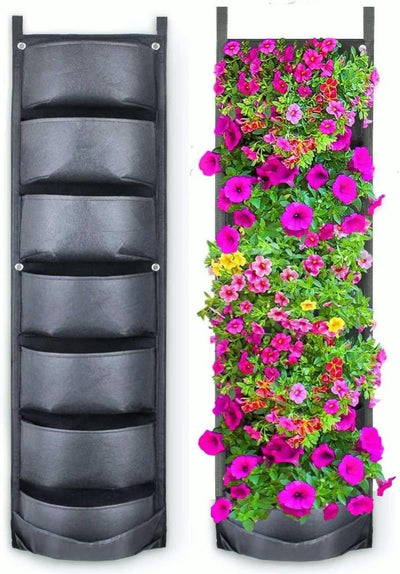 KAHEIGN 7 Pocket Vertical Hanging Wall Planter